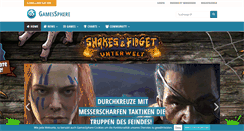 Desktop Screenshot of gamessphere.de